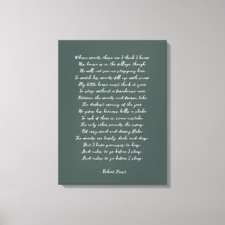 Impression poème personnalisée sur une toile