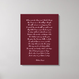 Impression poème personnalisée sur une toile