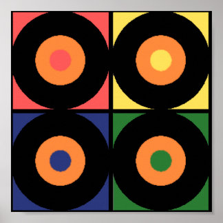 Impression Pop de vinyle rétro