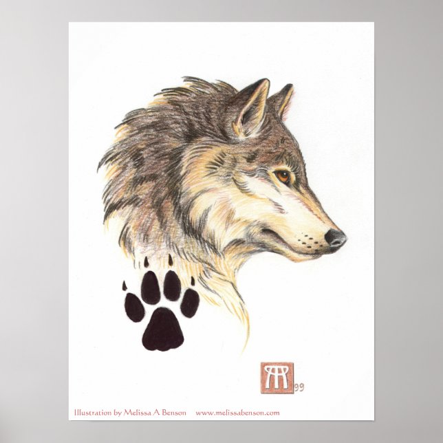 Impression profil Wolf Head (Devant)
