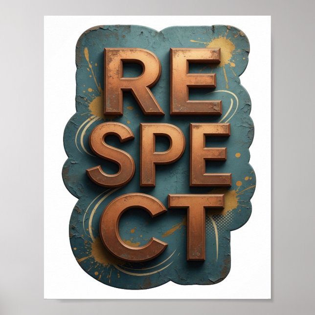 Impression RESPECT Orange Snappy (Devant)