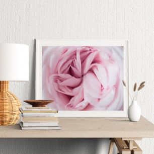 Impression rose art de la paroi florale