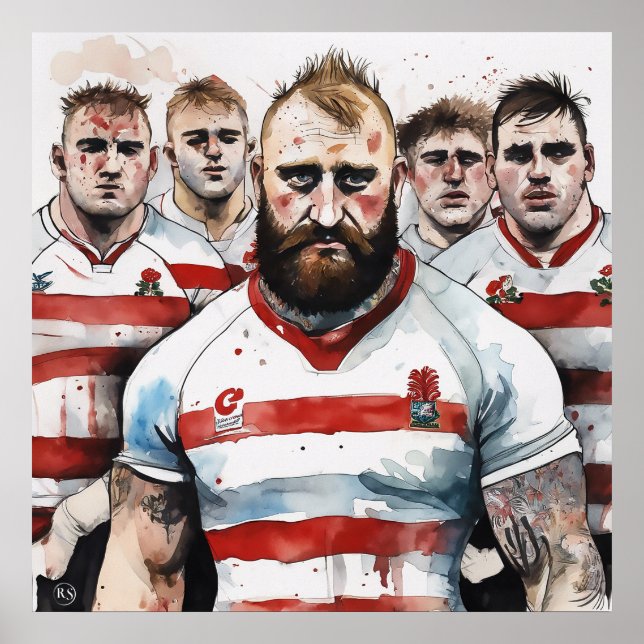 Impression Rugby Art Anglais (Devant)