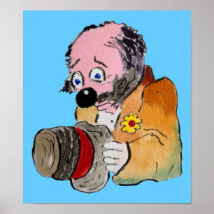 Impression Sam Clown triste