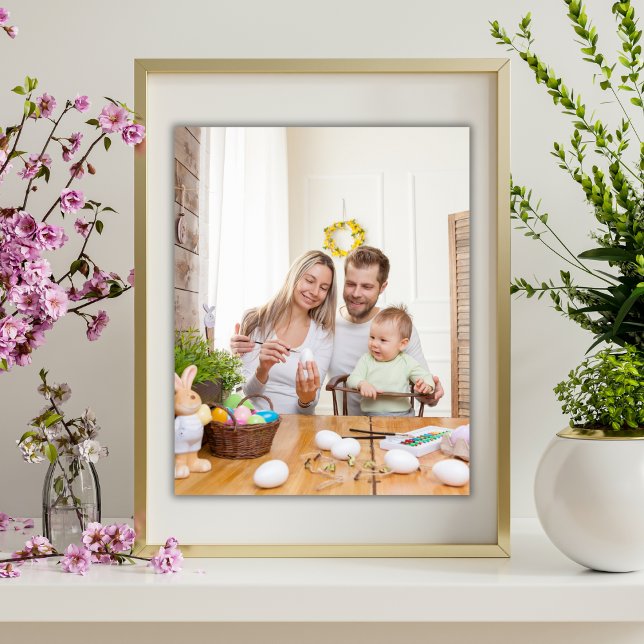 Impression Satin de Pâques Premium de 8 po x 10 po (Birthday Depot 8" x 10" Family Photo Premium Easter Satin Print)
