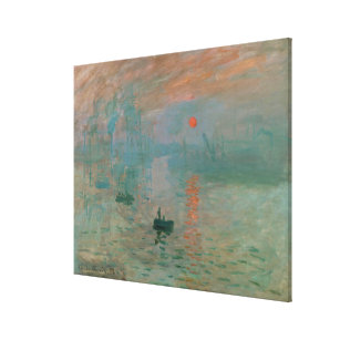 Impression, Soleil Levant by Claude Monet 1872 Canvas Print