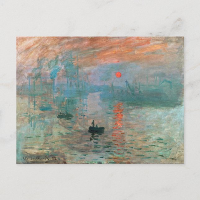 Impression, Sunrise 1872 Claude Monet Postcard (Front)