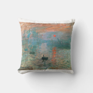 Impression, Sunrise 1872 Claude Monet Throw Pillow