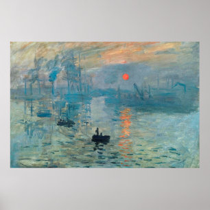 Impression,Sunrise,1873 Poster