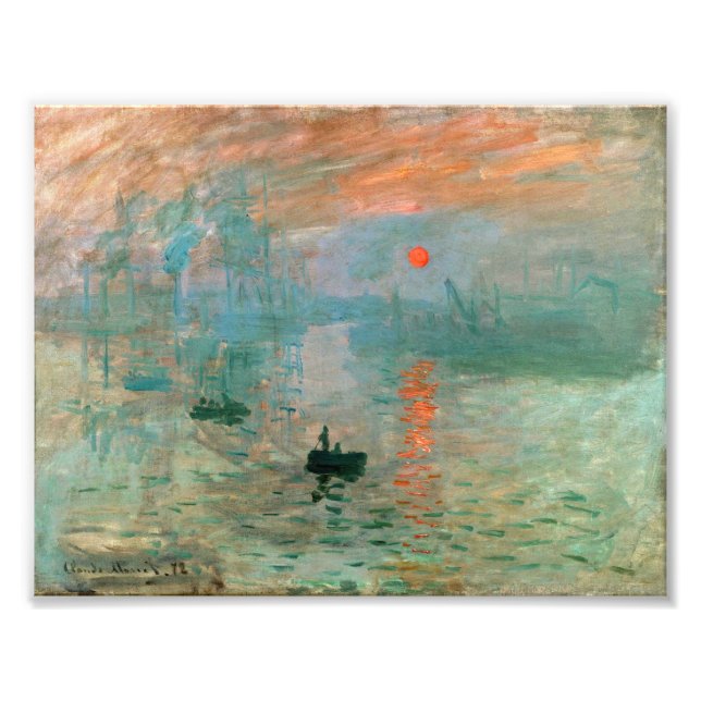 Impression, Sunrise by Claude Monet Photo Print (Front)
