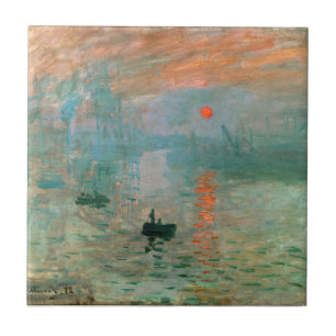 Impression, Sunrise by Claude Monet Tile