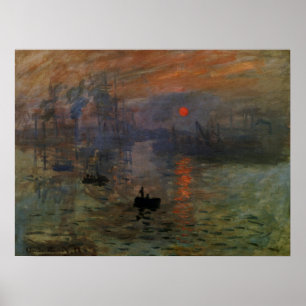 Impression Sunrise by Claude Monet, Vintage Art