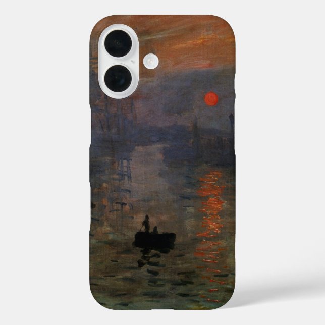 Impression Sunrise by Claude Monet, Vintage Art Case-Mate iPhone Case (Back)