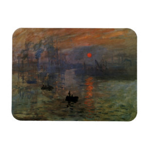 Impression Sunrise by Claude Monet, Vintage Art Magnet