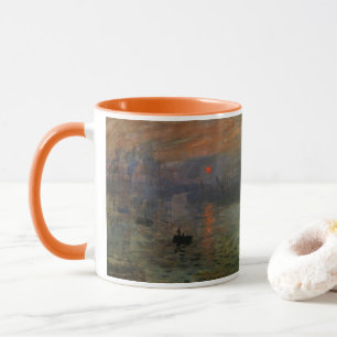 Impression Sunrise by Claude Monet, Vintage Art Mug