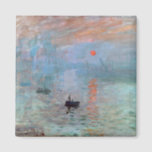 Impression, Sunrise, Claude Monet, 1872 Magnet<br><div class="desc">Oscar-Claude Monet (14 November 1840 – 5 December 1926) was a French painter, a founder of French Impressionist painting and the most consistent and prolific practitioner of the movement's philosophy of expressing one's perceptions before nature, especially as applied to plein air landscape painting. The term ""Impressionism"" is derived from the...</div>