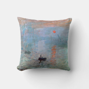 Impression, Sunrise, Claude Monet, 1872 Throw Pillow