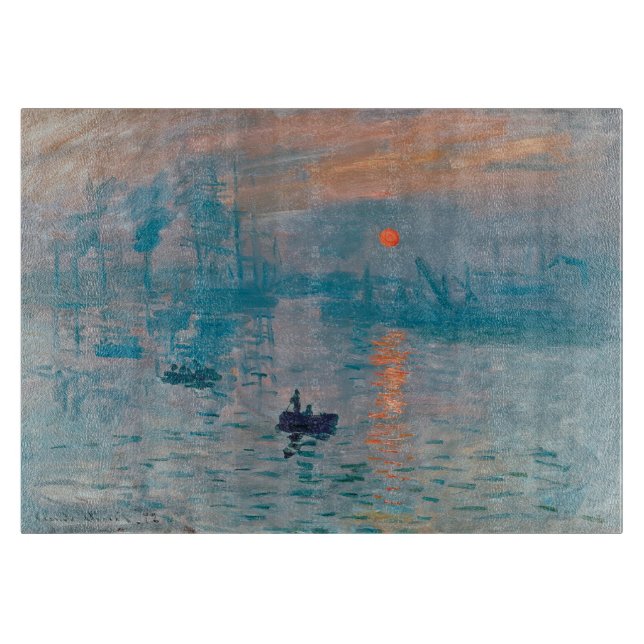 Impression Sunrise Claude Monet  Cutting Board (Front)