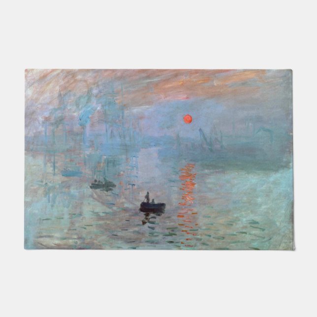 Impression, Sunrise, Claude Monet Doormat (Front)