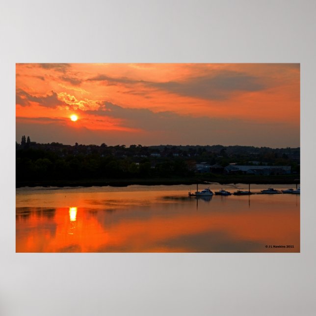 Impression Sunset Over Medway (Devant)