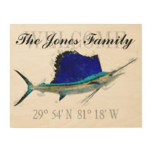 Affiche de bienvenue de voiliers avec coordonnées 