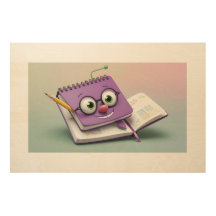 Caractère de Carnet Animé avec dessins créatifs