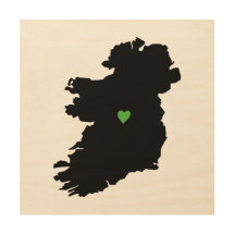 Carte irlandaise de coeur de fierté de l'Irlande