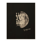 Je t'aime à la lune et au dos