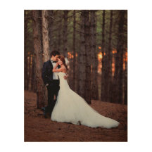 Photo de mariage personnalisée Imprimer sur bois