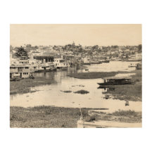 Photo vintage de marée basse Manaus Brésil
