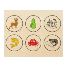 Poisson Prawn Crabe Bois Game Board