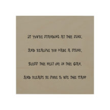 Signe drôle de salle de bains