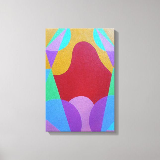 Impression sur toile abstraite de couleurs pastel (Recto)