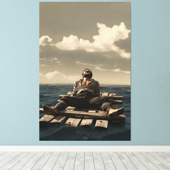 Impression sur toile Adrift (Insitu (Plancher de Bois))