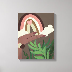 Impression sur toile Boho Rainbow pour amateurs de