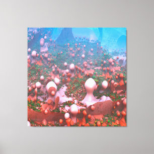 Impression sur toile Champignons Magiques