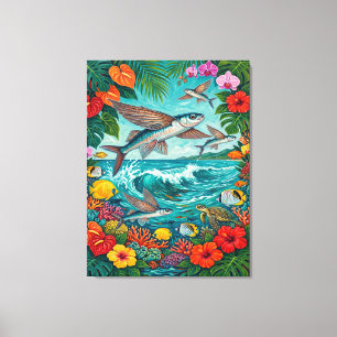Impression sur toile d'art de Malolo et de surf