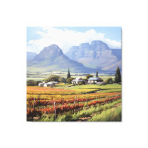 Impression sur toile d'art mural de ferme de vigno