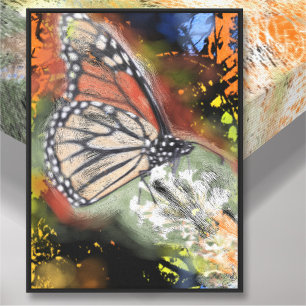 Impression sur toile d'art papillon d'anniversaire