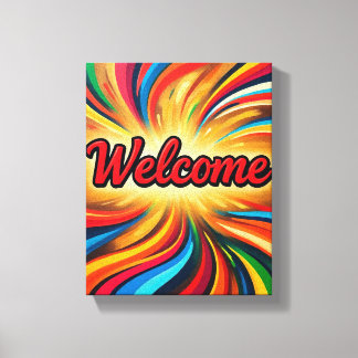 Impression sur toile de bienvenue sur la conceptio