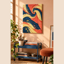 Impression sur toile de Carnaval en papier