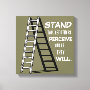 Impression sur toile de citation stoïque « Tenez-v