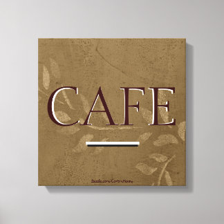 Impression sur toile de cuisine de café vintage -
