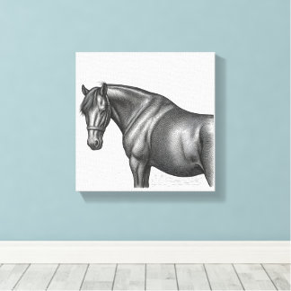 Impression sur toile de la collection de chevaux