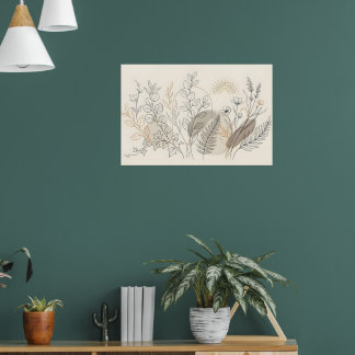 Impression sur toile de la ligne artistique de fle