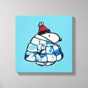 Impression sur toile de la veste Snoopy Winter Gem