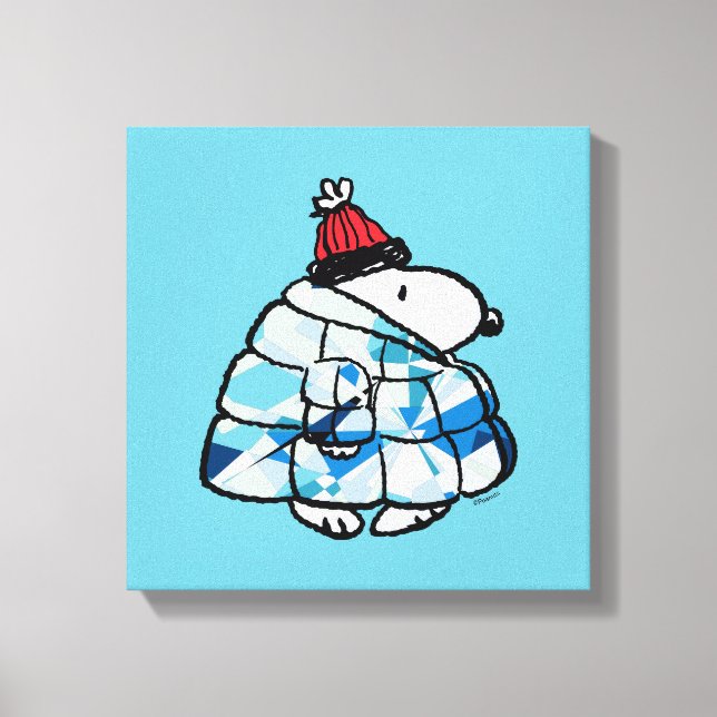 Impression sur toile de la veste Snoopy Winter Gem (Recto)