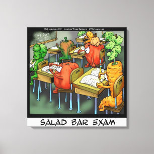 Impression sur toile de l'examen du bar à salades 