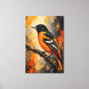 Impression sur toile de luxe du Baltimore Oriole