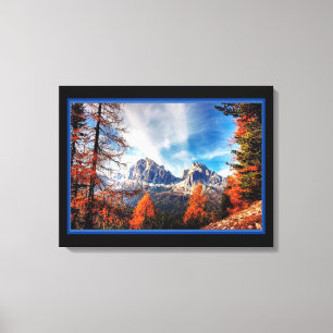 Impression sur toile de paysage de montagne magnif